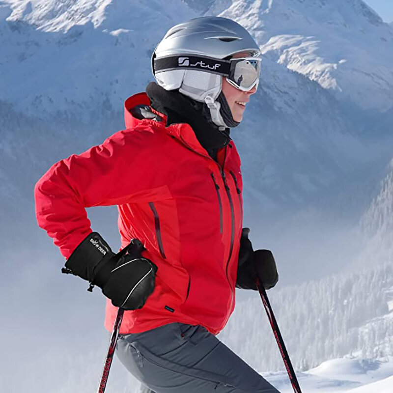 Savior guanti da sci riscaldati caldi invernali guanti da Snowboard invernali antivento impermeabili uomo donna guanti termici da motoslitta all'aperto