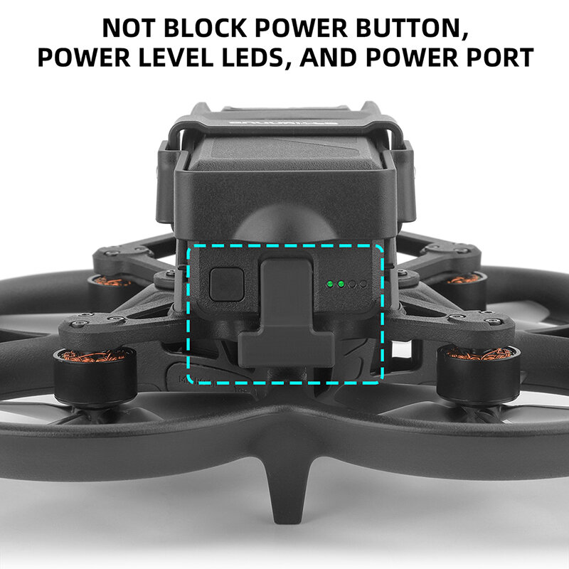 Bateria Proteção Capa para DJI Avata, Dobrável Anti-Release Buckle, Fixer Holder, Clip Holder, Camera Drone Acessórios