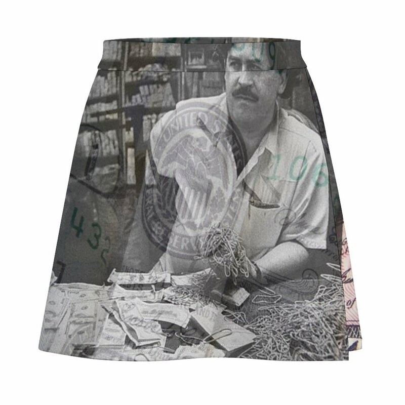 Pablo Escobar Dollar bill Rubber Mini Skirt skirt for woman mini skirt for women korean ladies summer
