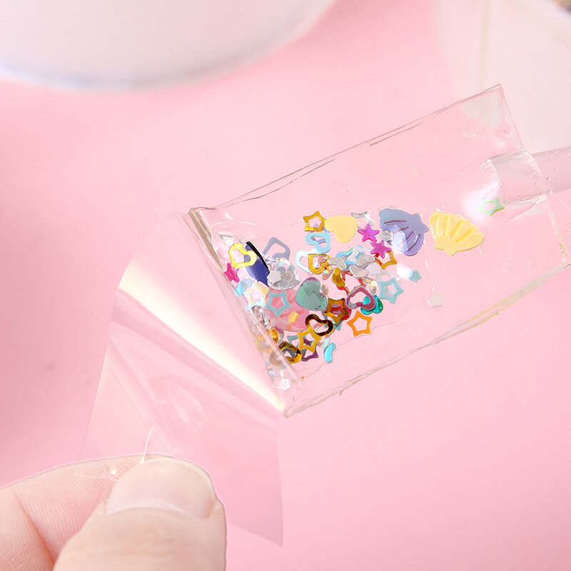Multipurpose Nano Tape Com Palhas Beads Para DIY Craft Crianças Pinch Toy Making Blowing Bubble Sticky Traceless Nano Tape