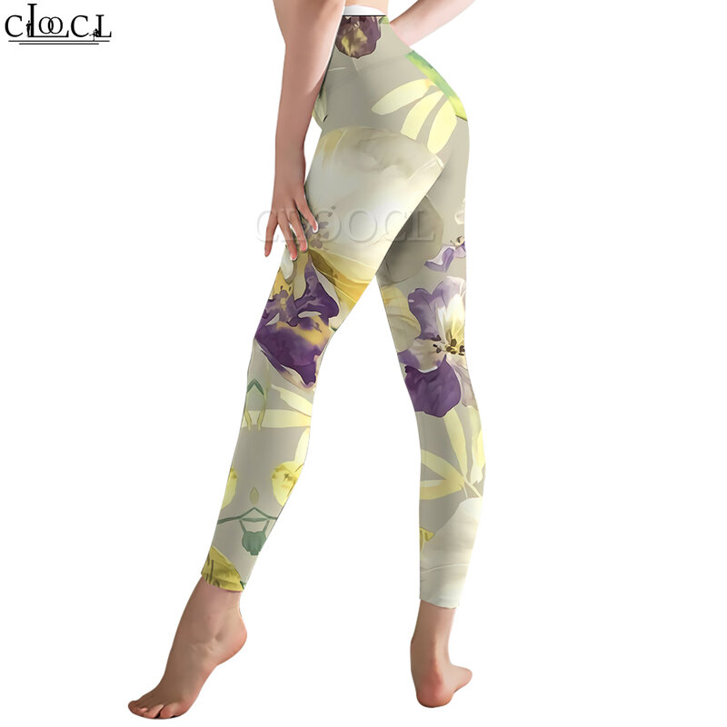 CLOOCL Women Legging Beautiful Iris Pattern 3D Printed Trousers High Waist Buttocks Stretch Fitness Sports Leggings Shaping