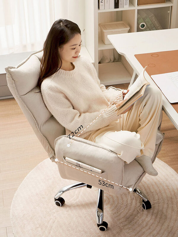 สำนักงานเก้าอี้ Nordic เฟอร์นิเจอร์ห้องรับแขกพนักพิงโต๊ะคอมพิวเตอร์โซฟาสตูล Ergonomic เก้าอี้ห้องน...