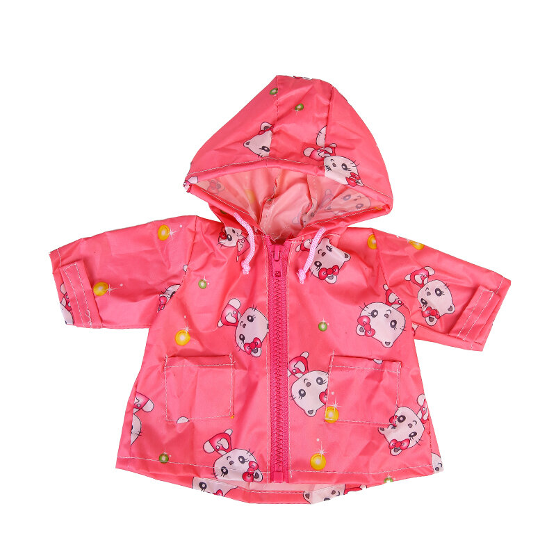 17 Inch Baby Doll Clothes Raincoat Humanoid Doll Accessories Costume Girl Play Toy Waterproof Clothing Wear Kids Festiival Gift