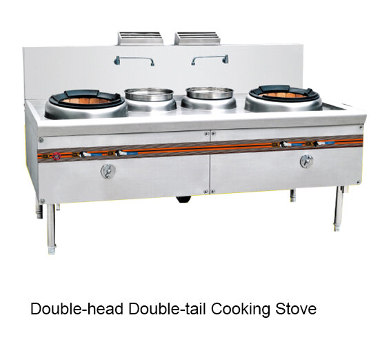 Stainless Steel Cooking Range With Single Wok/ Chinese Cooking Gas Stove For Restaurant
