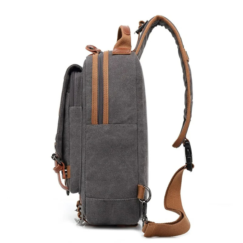 2024 New Vindage Shoulder Bag For Men Simple Casual Crossbody Bag Waterproof Outdoor Hiking Wear-resistant Hanging Bag