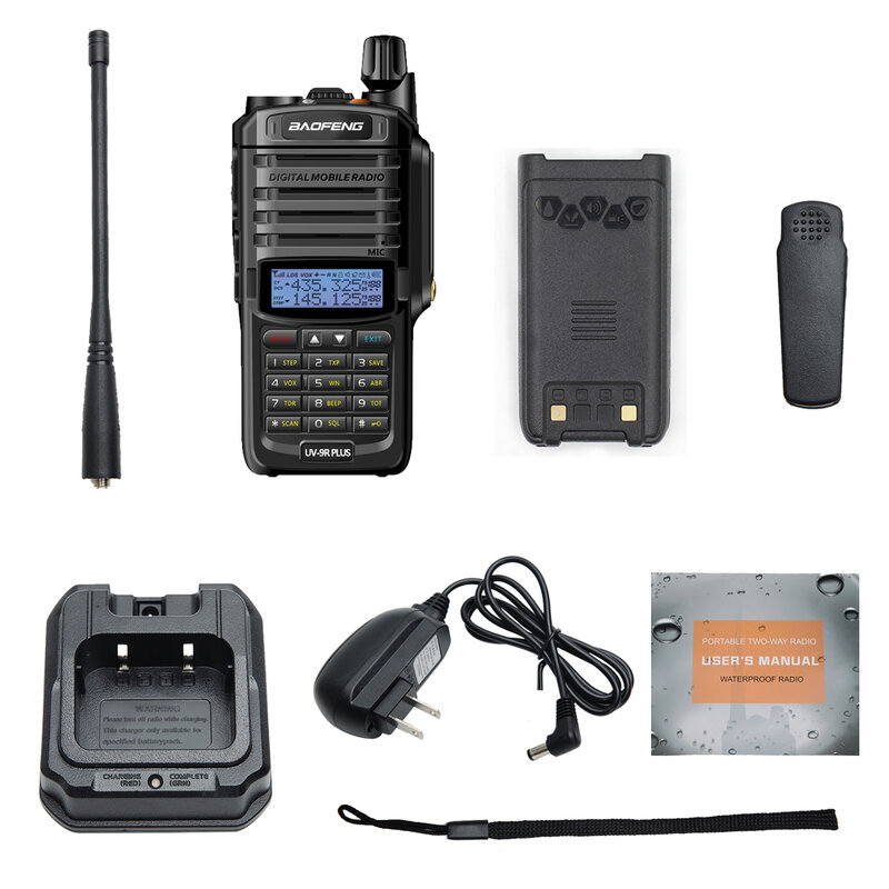 Baofeng15w radios uv 9r plus walkie takie long range рация baofeng uv 9r plus pro wasserdicht dual band uhf vhf baofeng 2023
