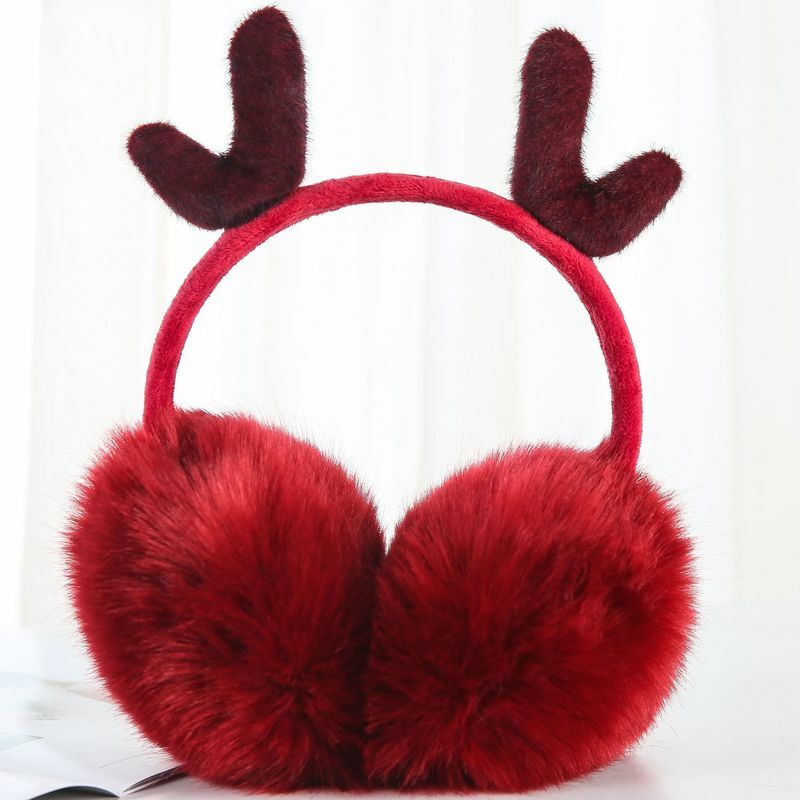 겨울 야외 승마 따뜻한 이어 플랩, 크리스마스 따뜻한 여성 귀마개 귀여운 귀 모자 가을