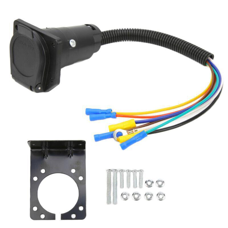 Vehicle Trailer Wiring Harness Adapter Seamless Connection Hassle Free Plug and Play 7Pin Waterproof Connector