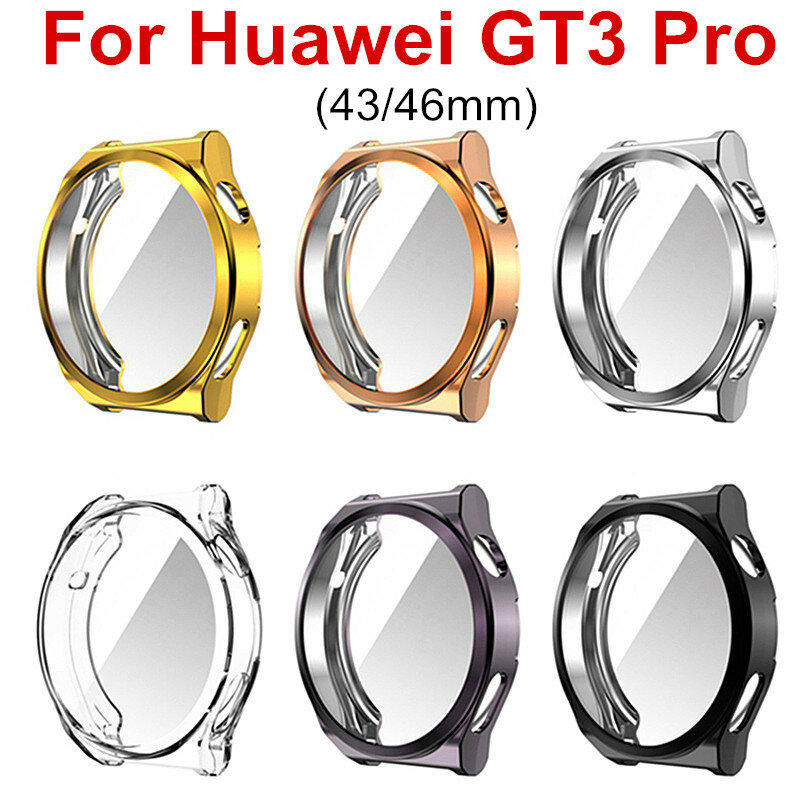 Capa Protetora de Tela para Huawei Watch, Capa Protetora, Capa TPU, GT3 Pro, GT4, GT3 Pro, 42mm, 46mm, GT 4, 2Pro, GT 3 Pro