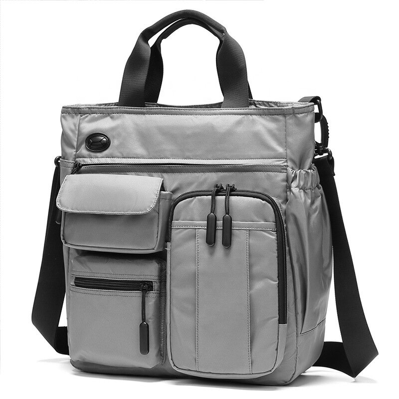 Деловая сумка через плечо для мужчин, многофункциональная диагональная удобная сумка для планшета 14 дюймов
