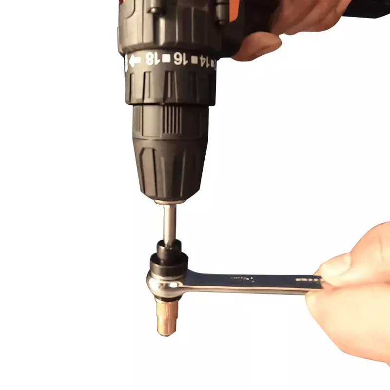 Rebite Nut Gun Drill Adapter Tool, Rebitador Manual, Mão Rivet Gun Head Set, Instalação simples