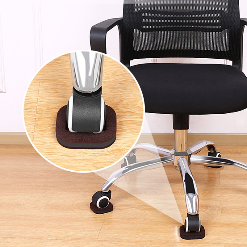 Krzesło biurowe ogranicznik parkingowy meble kółka kubki drewniane ochraniacze podłogowe antywibracyjny Pad krzesło rolki stopy Anti-slipmata