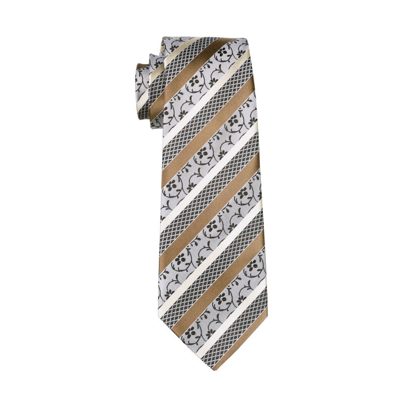 Złoty Paisley mężczyźni krawat jedwabny Fahsion broszki krawat chusteczka zestawy spinek do mankietów 12 kolory prezenty ślubne Barry.Wang projektant