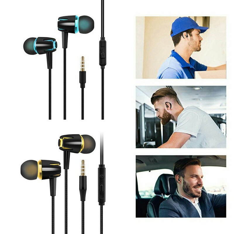 M18 3.5Mm Universal Headphones With Mic Earbuds Adjustable Volume Earphones Music Sports Gaming Headset Wired Earphones
