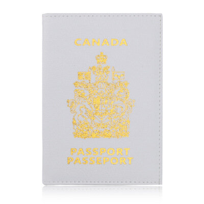 Funda protectora para pasaporte canadiense, billetera suave para tarjetas de visita