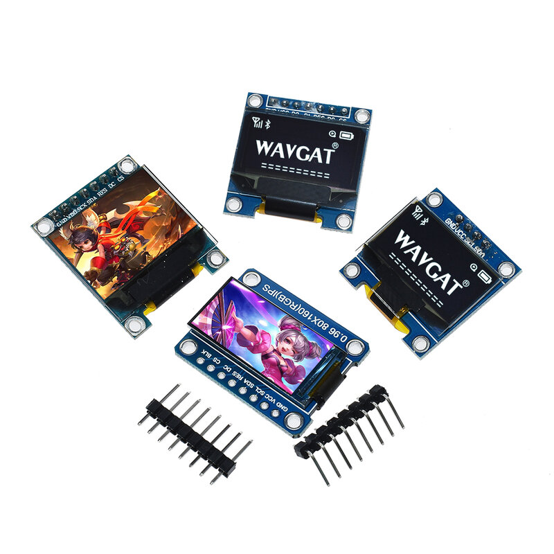 Bianco giallo blu colore 4pin 7 pin128x64 OLED LCD LED modulo Display TFT per Arduino 0.91 0.95 0.96 I2C IIC seriale nuovo originale