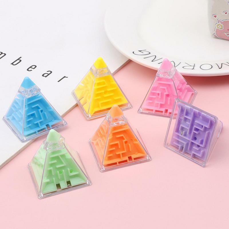 Pyramid Maze 3D Gravity Memory Puzzle Toy Portable Educational Brain Teaser Game For Children Birthday Party Favors Goodie Bag