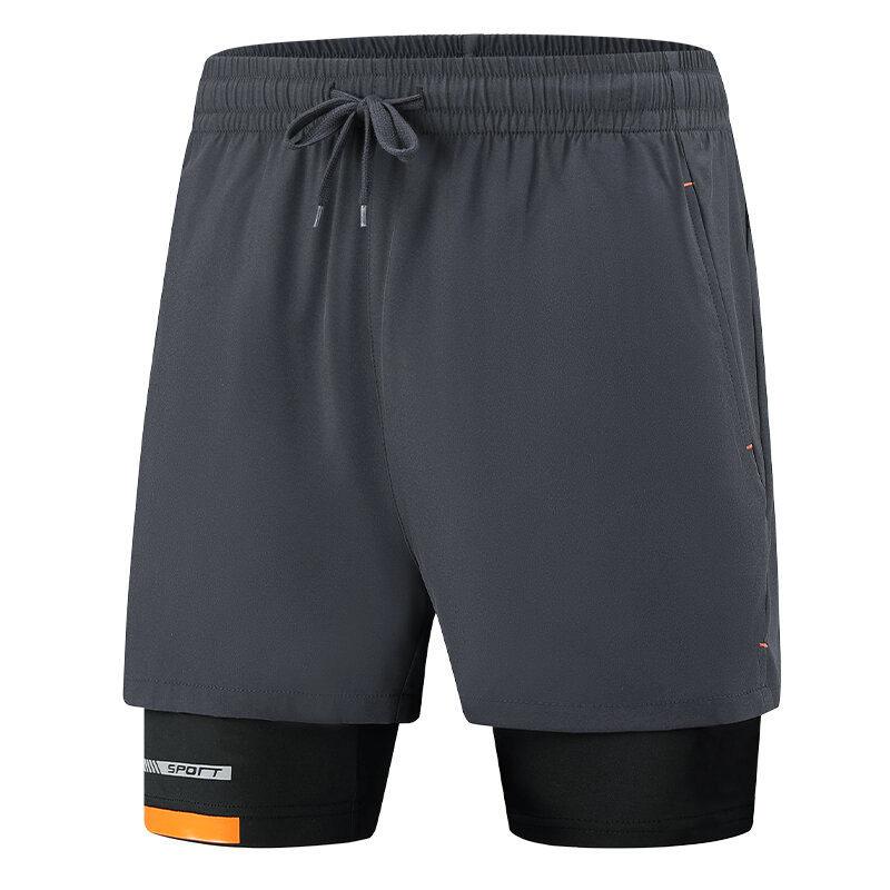 Новинка 2024, летние мужские пляжные быстросохнущие черные шорты для бега, повседневные брюки большого размера 8XL 9XL