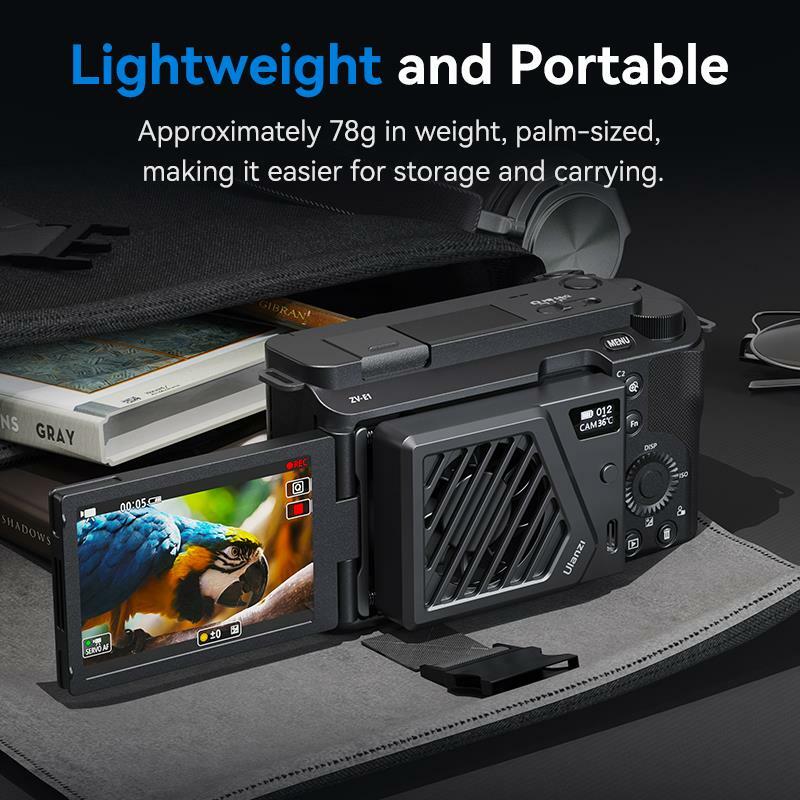 Aktualisierte Version ulanzi ca25 Kamera Lüfter Kühler 4k Aufnahme kit Kühlkörper für Sony ZV-E1 R6 Mark II Fujifilm xt4 Nikon