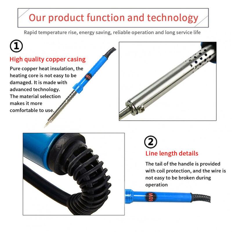 Soldering Iron Adjustable Temperature 220V 110V 30W 40W 60W Electric Welding Solder Heat Pencil Tips Repair Tool US/EU Plug
