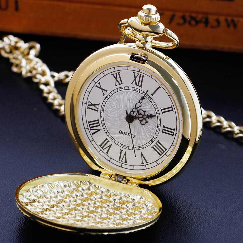 Jam tangan wanita, kalung perhiasan liontin desain minimalis emas/perak/hitam/coklat, jam tangan saku Quartz kasual modis