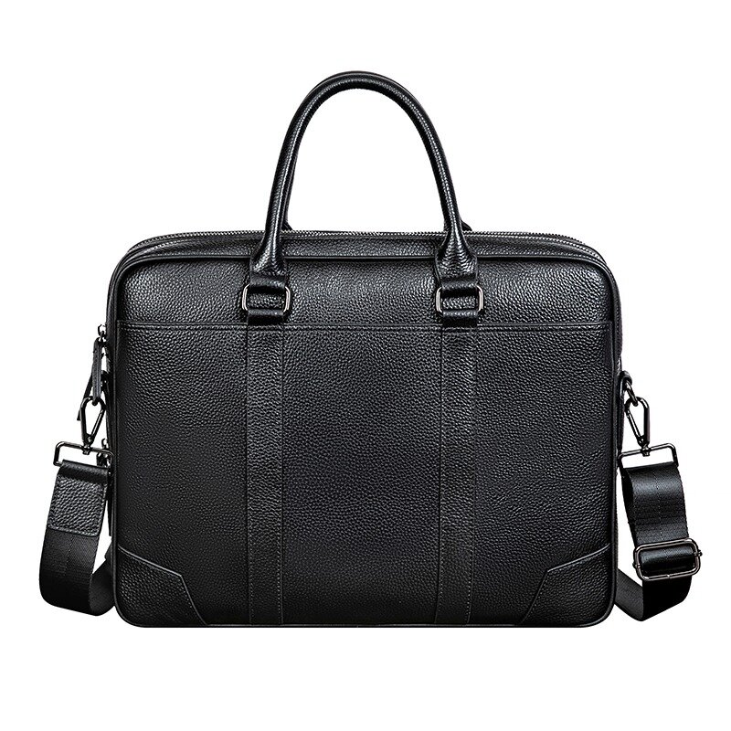 Wmnuo 2024 Executive Briefcase borsa da lavoro retrò in vera pelle da uomo borsa per Laptop A4 maschile borsa da uomo borsa da viaggio a tracolla