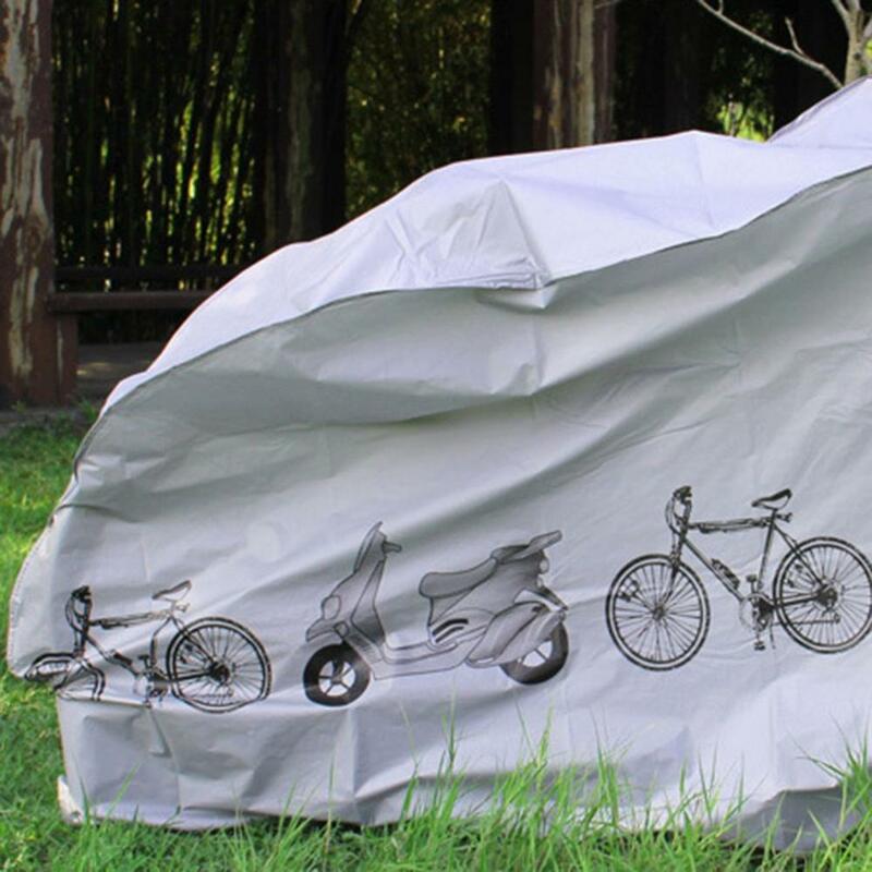 Housses de moto grises imperméables à la poussière, housse de protection extérieure et intérieure contre la pluie, manteau pour vélo et scooter