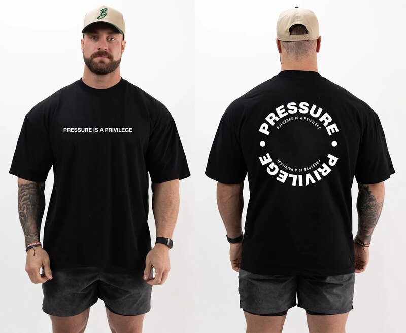 Joggers lato Thavage muskularne CBUM męskie koszulki sportowe na co dzień T-Shirt z okrągłym dekoltem siłownia bieganie kulturystyka z krótkim rękawem