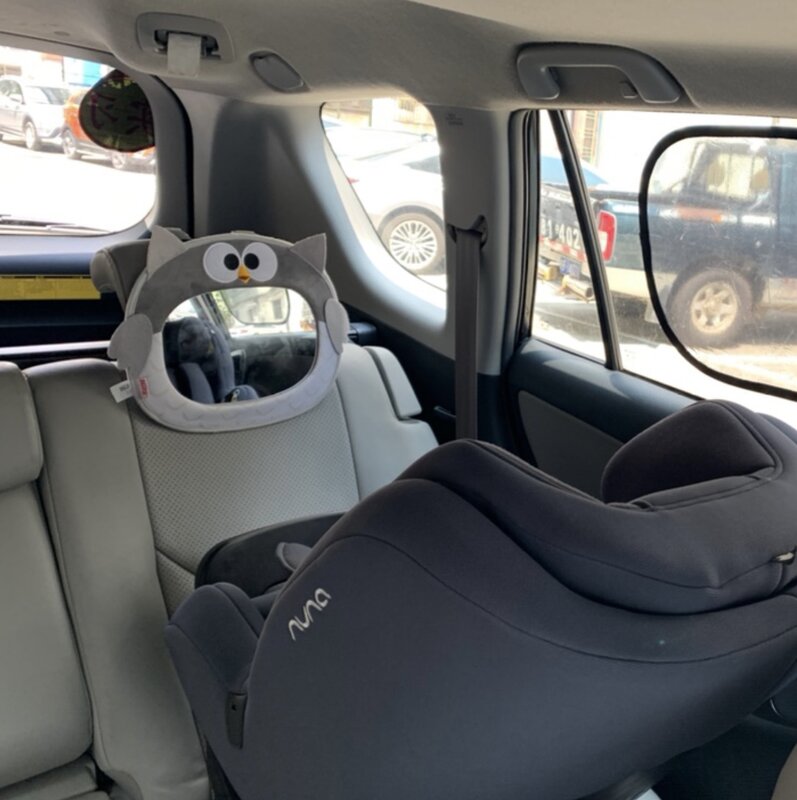 INS-Espejos delanteros traseros para bebé, espejo retrovisor de seguridad para asiento trasero de coche, Monitor infantil útil ajustable para niños pequeños