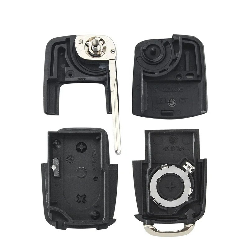 KEYYOU-funda plegable para llave remota de coche, carcasa con 2 botones para Volkswagen, Vw, Jetta, Golf, Passat, Beetle, Skoda, Seat, Polo, B5