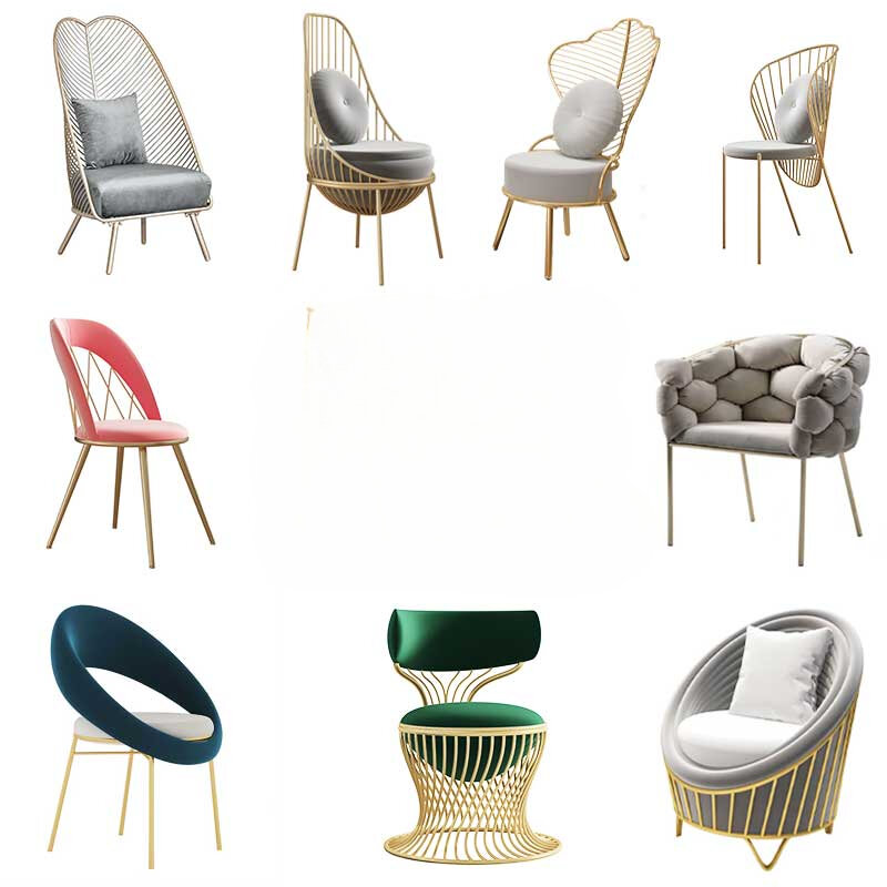 Nordic роскошные стулья для столовой, кофейни, молочный чай, простые и современные интернет-знаменитости стулья для переговоров, отдыха ленивые