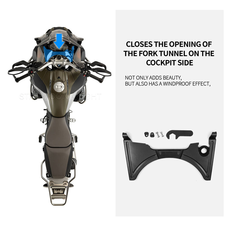 Motorcycle Cockpit Fairing Forkshield Updraft Deflector For BMW R1250GS Adventure R 1250 GS R1200GS LC 2013- R 1200 GS LC Adv