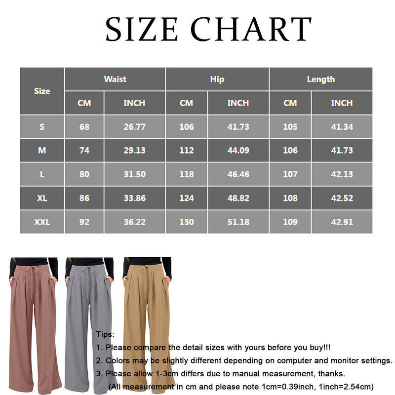 Pantalones de cintura alta para mujer, pantalón de pierna recta, Palazzo, versátil, informal, simple, para negocios, oficina y trabajo