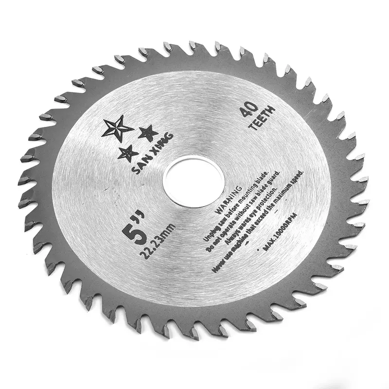 Table Cutting Disc Saw Blade For Wood Carbide Tipped 1" Bore 40 Teeth Max RPM 5,500 Oscillating Tool Accessories