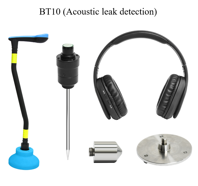 PQWT-BT10 detector de vazamento de água da tubulação sem fio portátil ferramentas de encanamento equipamento de pesquisa