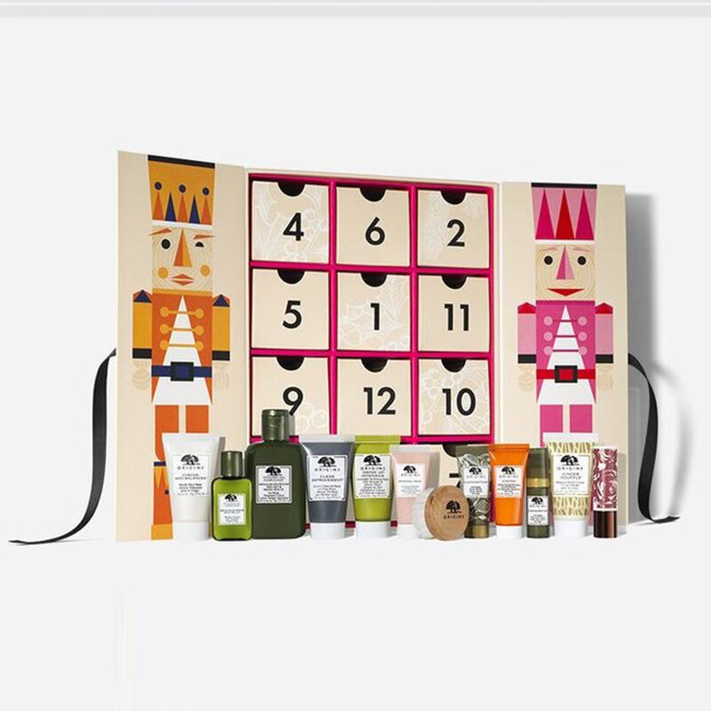 Kunden spezifisches Produkt personal isierte kunden spezifische Advents kalender Pappkarton mit Schubladen 12 Tage 24 Tage Luxus-Geschenk box für r