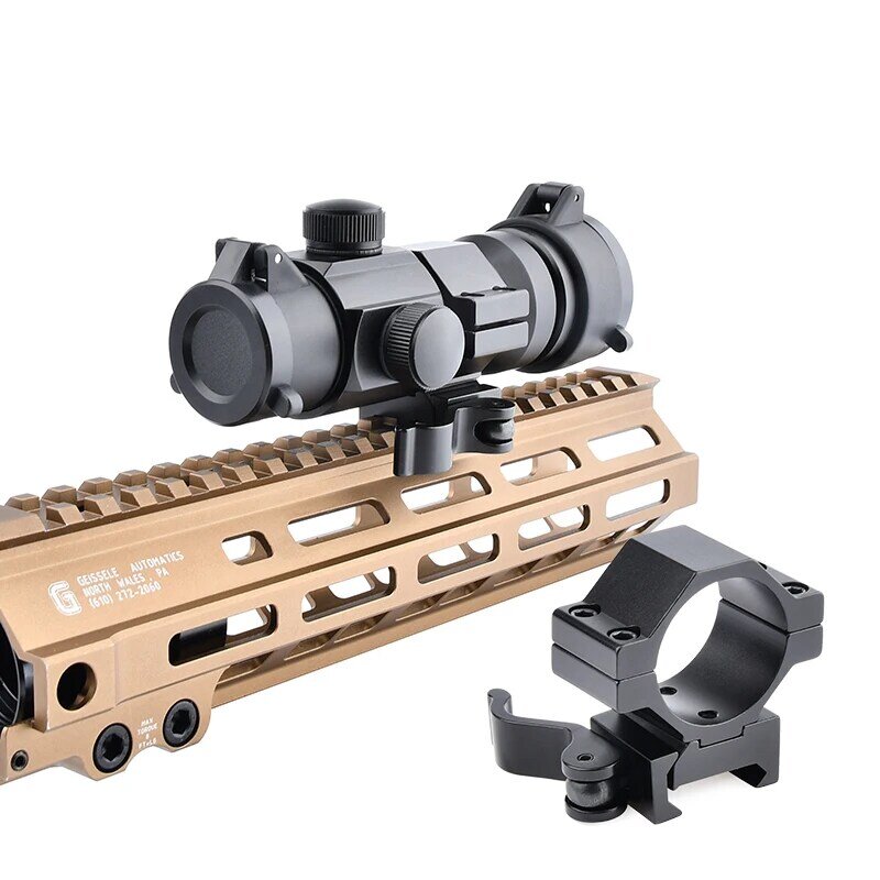 Tactical Geiss Automaten Ar15 M4 M16 Ak Scope Mount Voor 30Mm-25.4Mm Optische Sight Mount Riflescope 1.5 1.93 Mount Voor 20Mm Rail