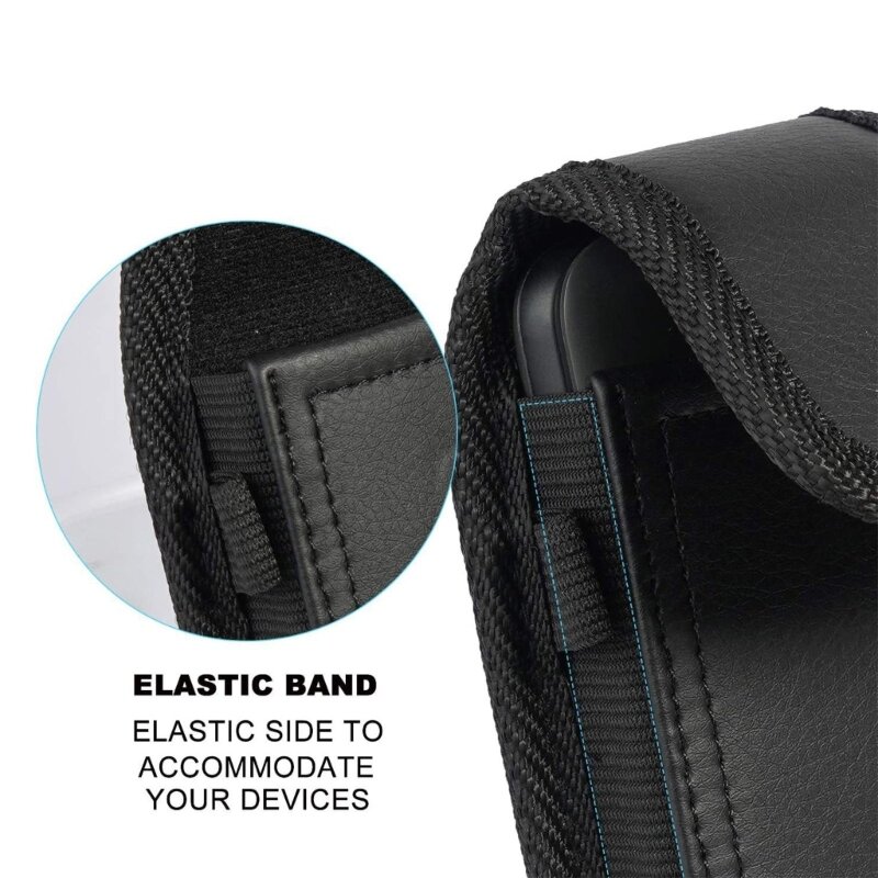 PU Leather Holster for Men Portable Carry Phone Belt Clip Bag Cover Holder