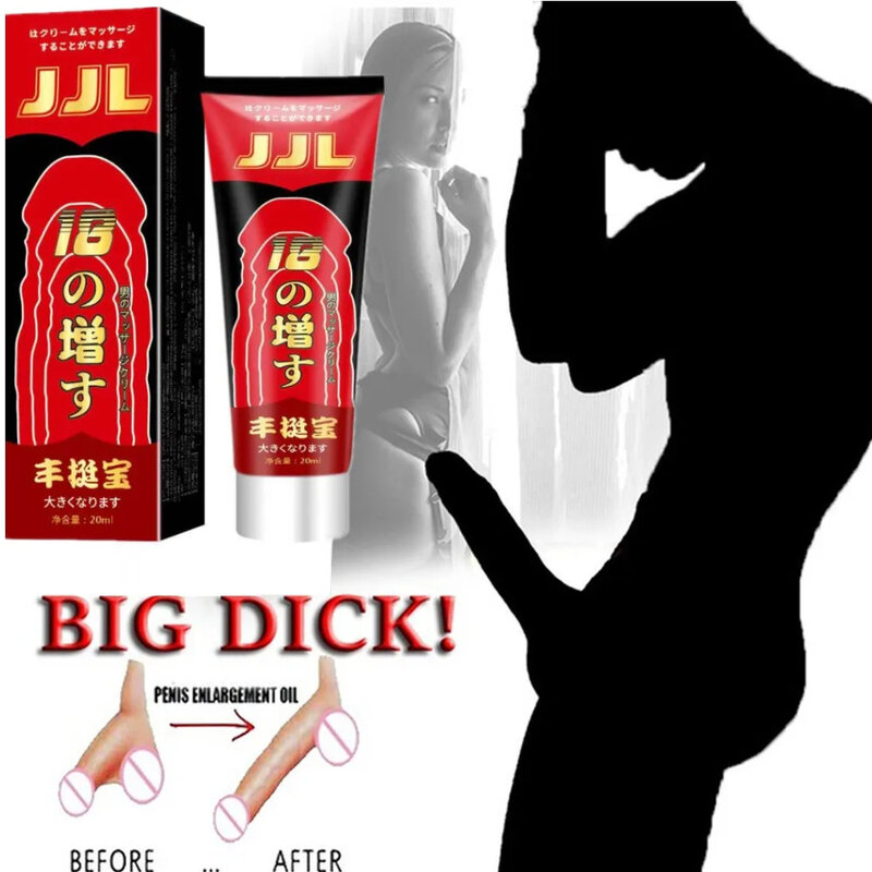 Óleo essencial de aumento do pênis para homens, creme anti-prematuro, Big Dick, lubrificante sexual, creme