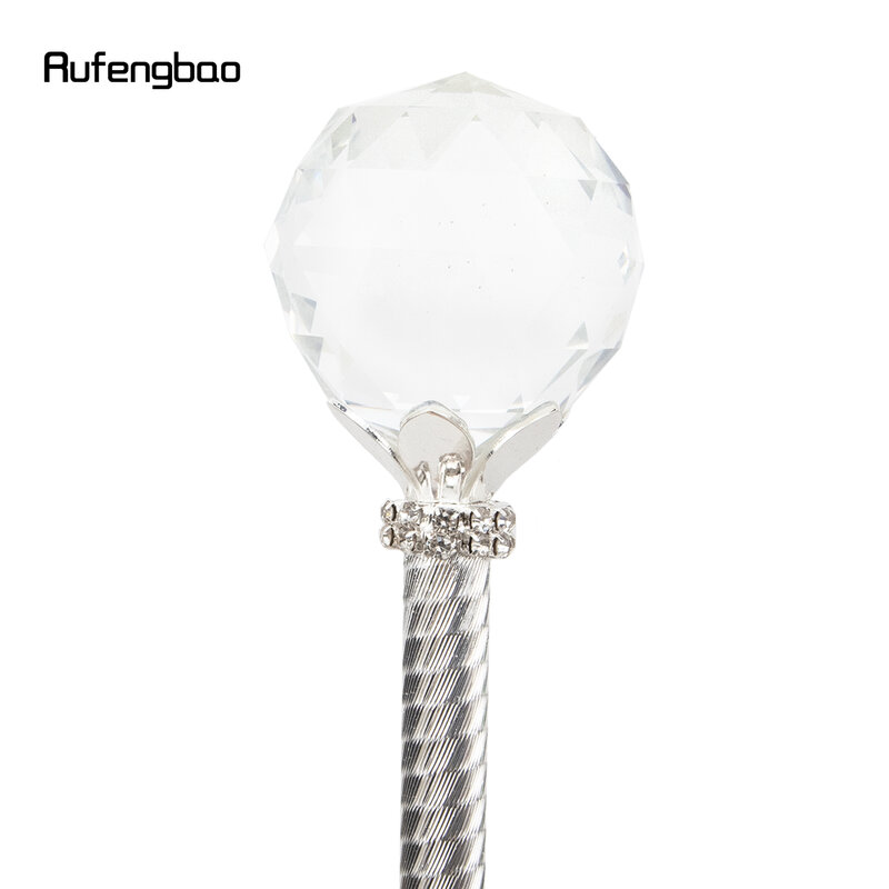 White Glass Crystal Ball Alloy Fairy Wands for Girls Princess Wands Kids Angel Wand Party Cosplay Wedding Birthday Party 91cm