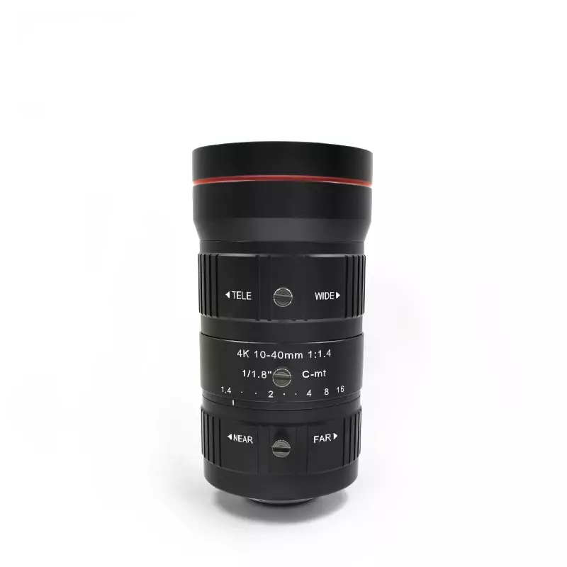 Manual zoom lens 10-40mm 4K ultra clear 8 million 1/1.8 inch C-port machine vision industrial lens