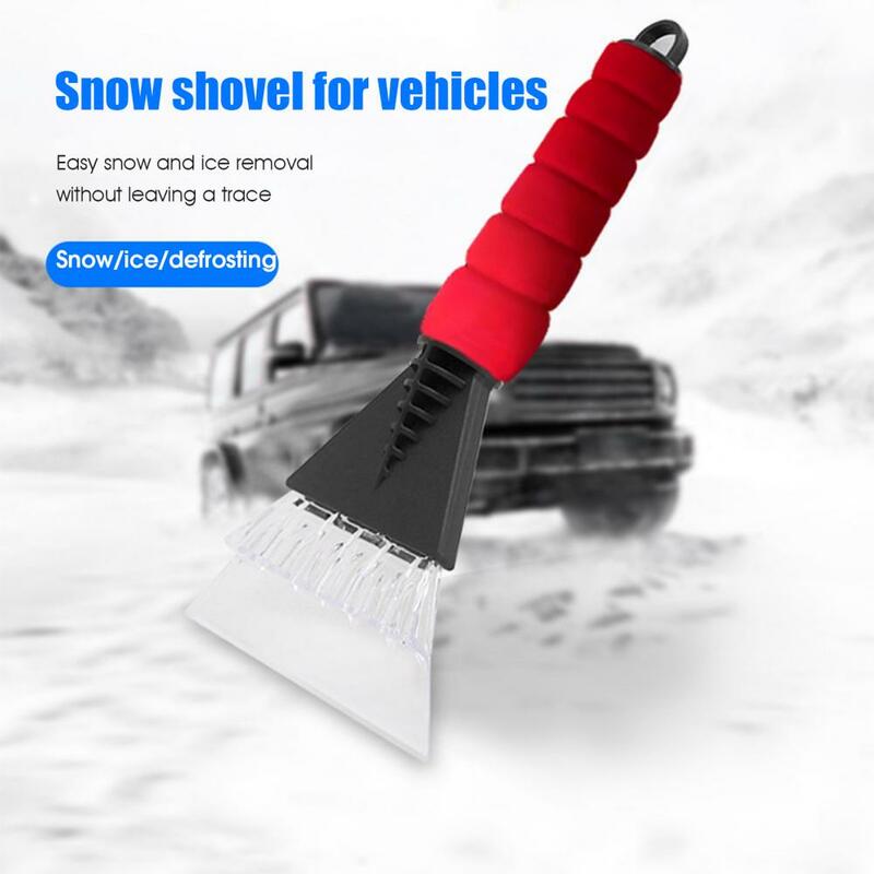 Zimowa łopata do śniegu nie drapiący uchwyt do gąbki oszczędzający pracę rozmrażanie przenośny skrobak do usuwania śniegu z mrozu do samochodu