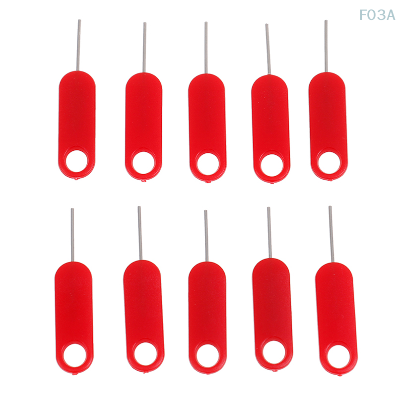 10 Pcs Red sim card tray removal eject pin key tool