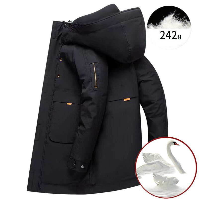 Casaco de pato branco masculino, jaquetas aquecidas, workwear, casacos ao ar livre, alta qualidade, jaqueta de intensificação, original, loja