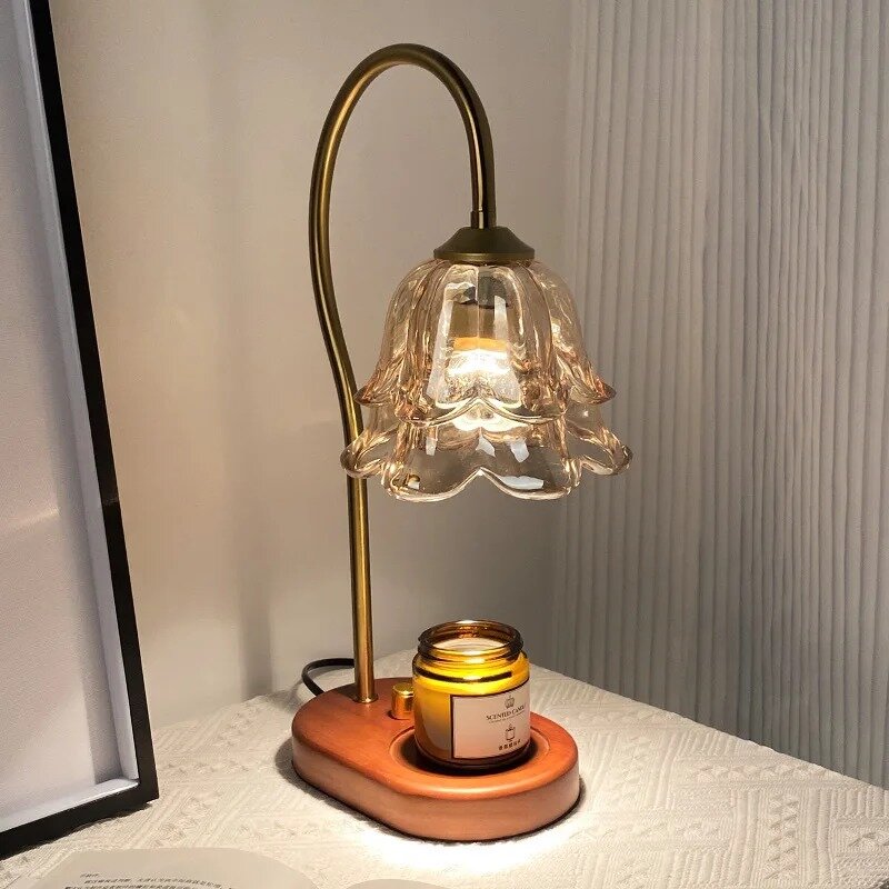 Francuska lampa Retro lampka nocna do sypialni lilia doliny lampa zapachowa dekoracja domu atmosfera lampa stołowa