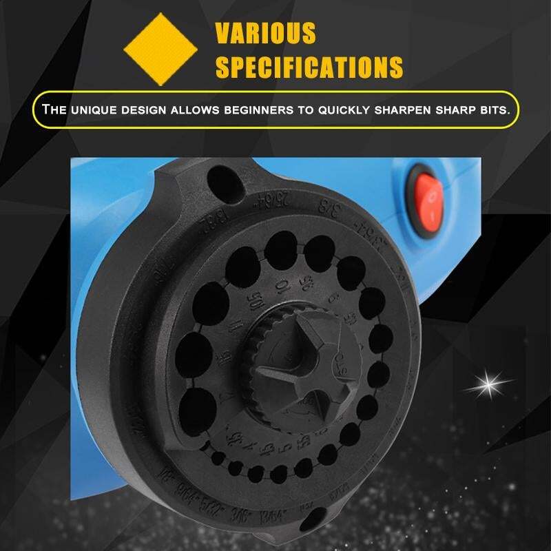 Máquina de moer broca de torção elétrica, moedor rápido afiador, 3-12mm, UE, EUA Plug