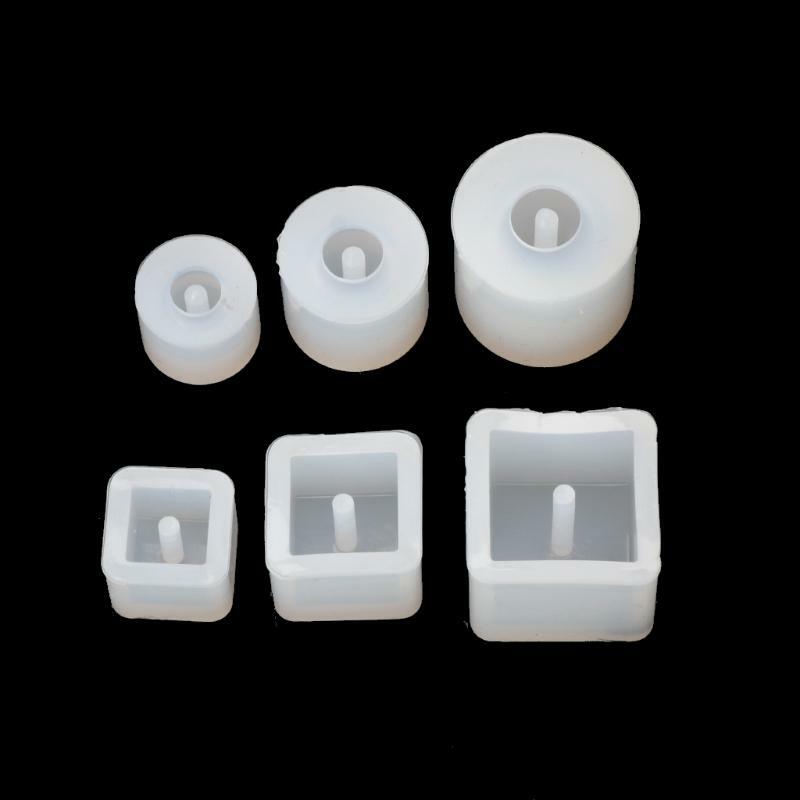 X7YA 6pcs Silicone DIY Beads Mold Bracelet Earring Pendant Jewelry Making Resin Mould