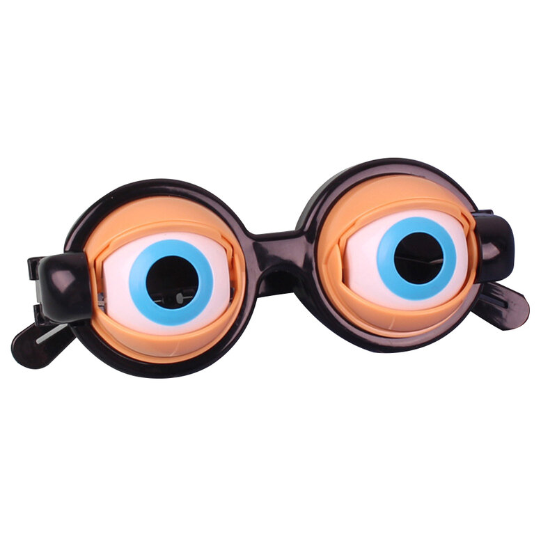 Engraçado Prank Óculos Brinquedos, Horror Eyeball Dropping Glasses, Crazy Eyes Toy Supplies, Kids Party for Halloween, Presente de Natal, Dropship