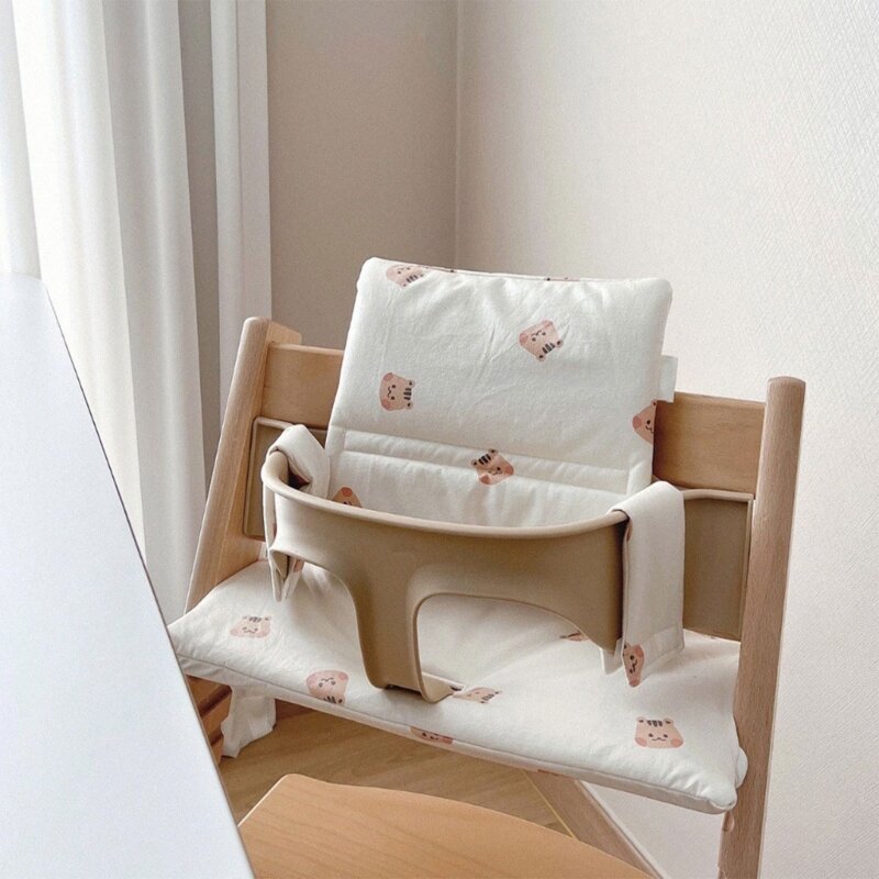 Almofada portátil para cadeira bebê, forro cadeira jantar para bebê, almofada antiderrapante