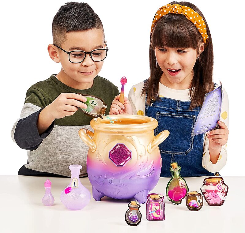 Asli Sihir Miries-Magis Kabut dan Mantra Isi Ulang Pak untuk Sihir Kuali Mainan Anak-anak Gadis Hadiah Ulang Tahun 20 + Kabut Mengungkapkan
